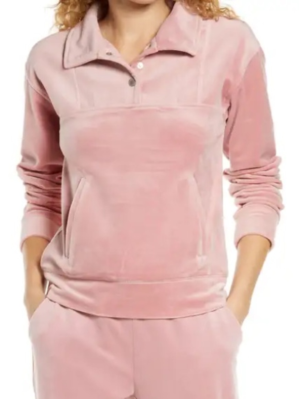 Juicy Couture - Quarter Snap Velour Top
